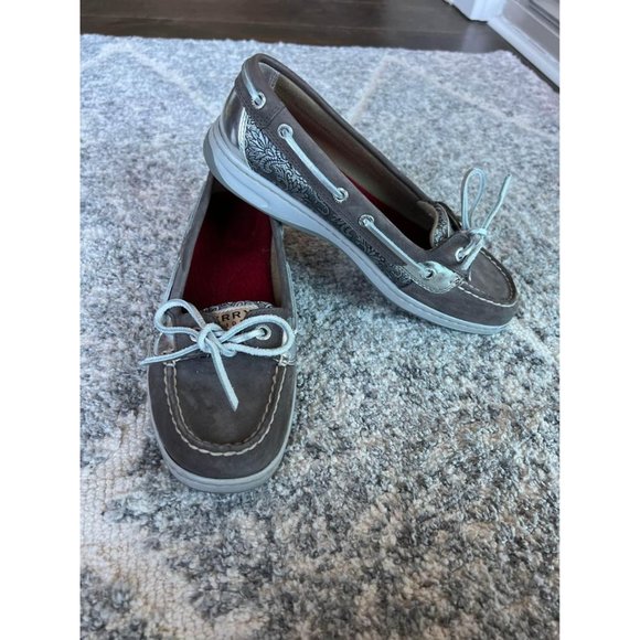 Gray Sperry Topsider Shoes - Womens size 8 - Picture 1 of 5